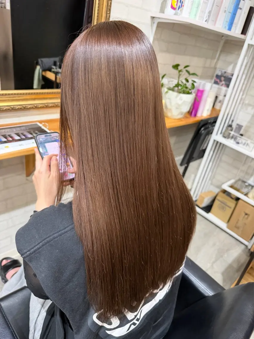 ロング ロング ヘアカラー トリートメント 🎀豊橋/豊川🎀 ハイトーンうらら🎀のヘアスタイル
