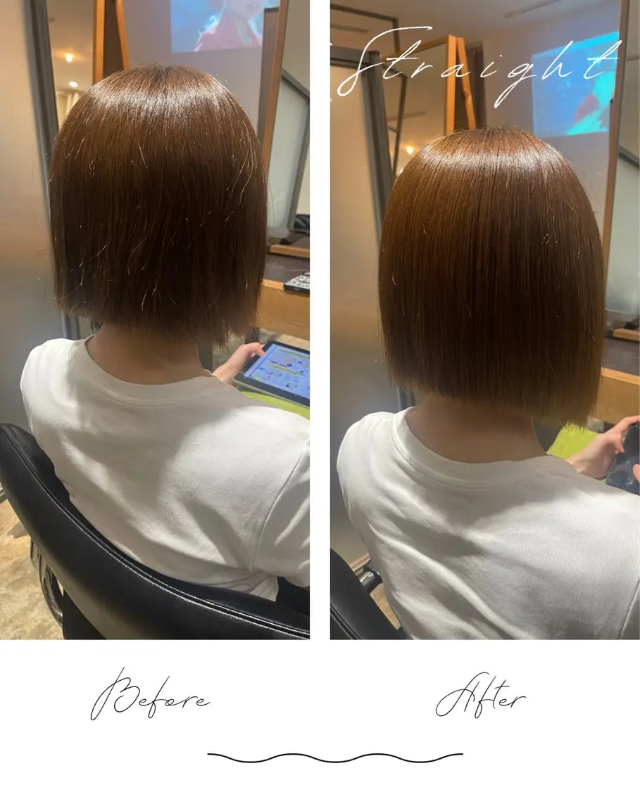 縮毛矯正 トリートメント 🌱ONE003🌱 原田涼香のヘアスタイル