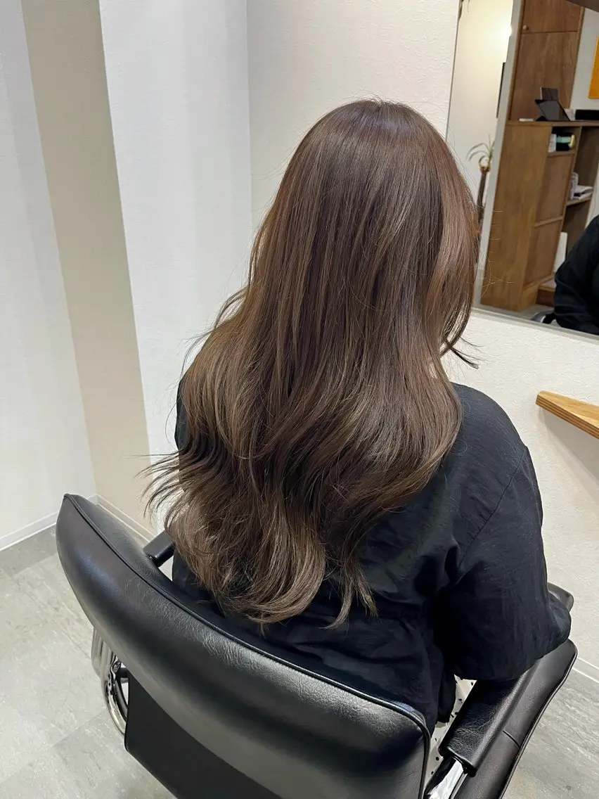 ロング カラー カット ヘアカラー トリートメント MAYU 💚森下のヘアスタイル