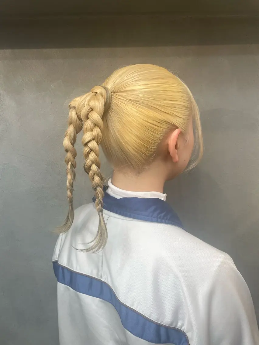 ロング ヘアカラー エクステ/コーンロウ KURUMI⛓️🔥のヘアスタイル
