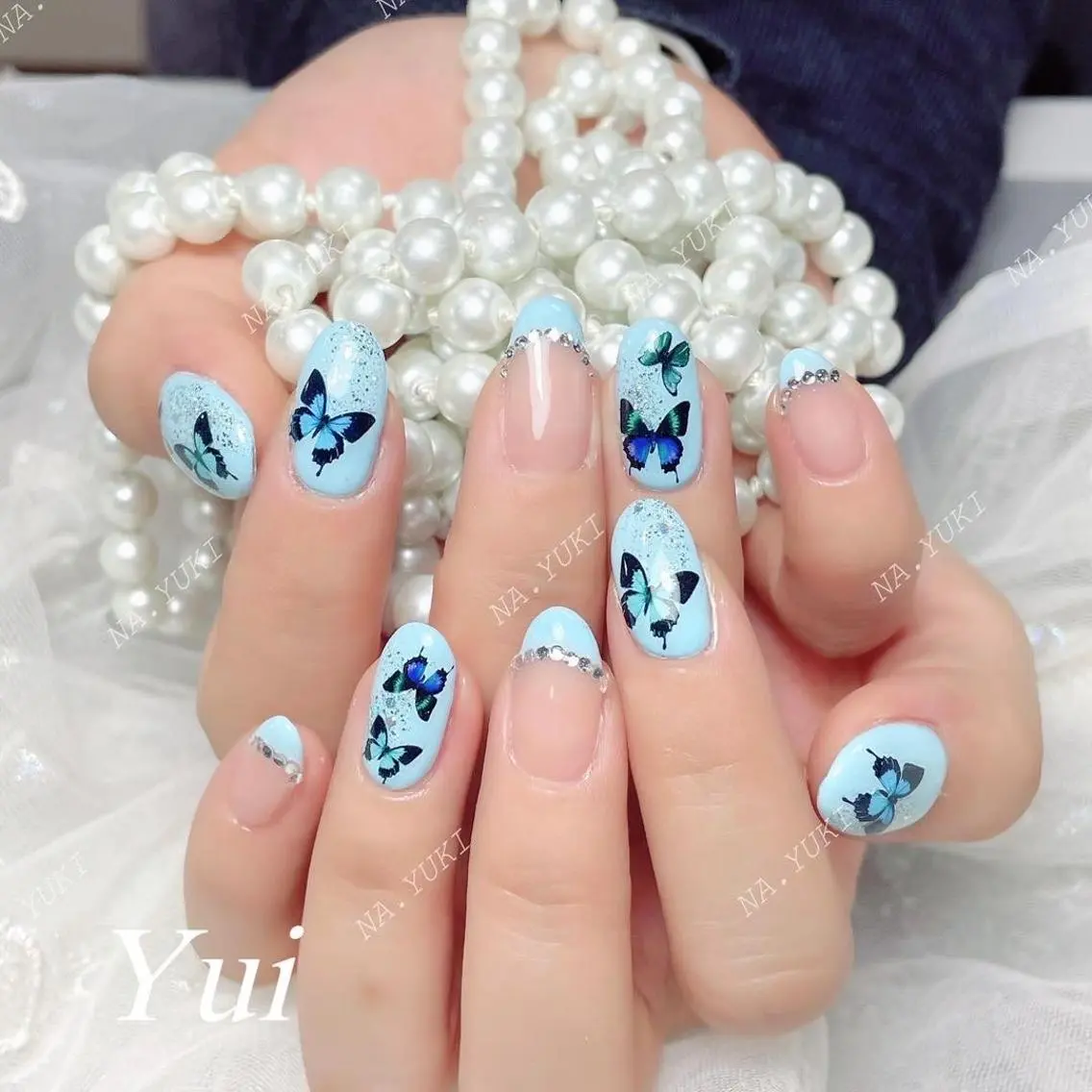 ネイル ハンドネイル ハンドケア 🌷 Mooning 🌷のネイルデザイン