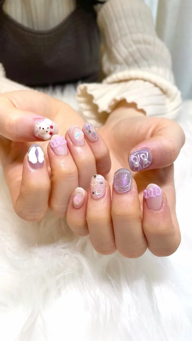 ネイル ハンドネイル 新井 ひなののネイルデザイン