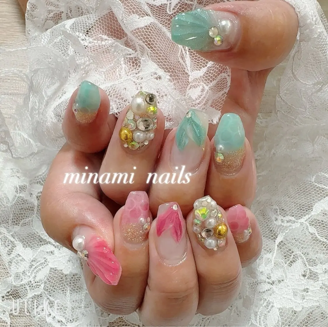 💖人気No.1💖アートし放題ハンドジェルネイル💅ハンドエステ付き💕3D、特殊ネイル、痛ネイル不可の写真