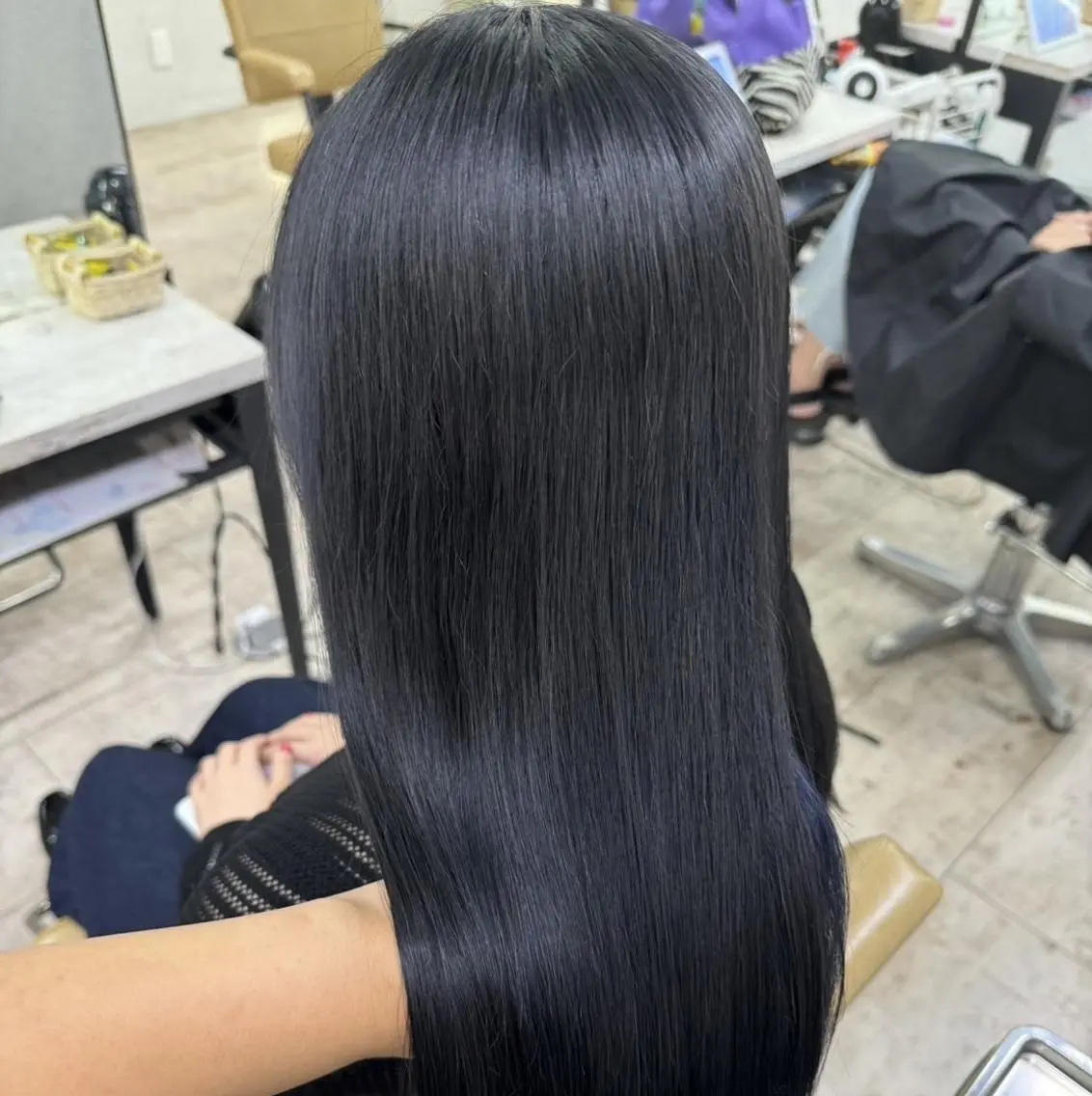 ロング カラー カット 縮毛矯正 トリートメント 💙 Tomoka💜のヘアスタイル
