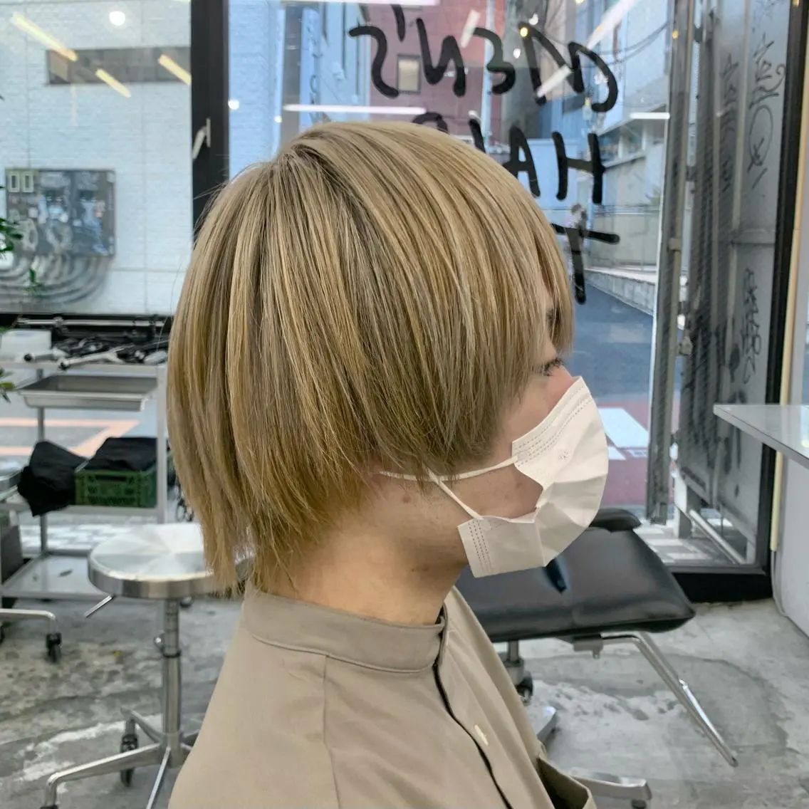 ミディアム カラー メンズ カット ヘアカラー メンズ特化美容師/ 藤戸 椋のヘアスタイル