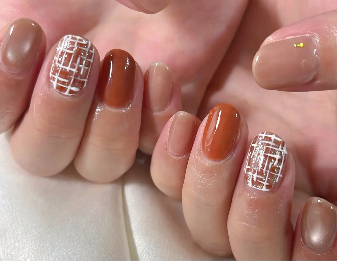ネイル オーロラネイル フットネイル フレンチネイル ジェルネイル マグネットネイル ハンドネイル kiki nail &brow二子玉川のネイルデザイン