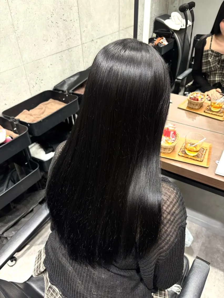 【🖤ツヤツヤブラック🖤】ガチ黒だけど黒染めじゃない🎵💞の写真