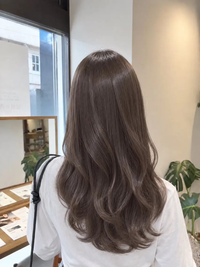 ロング カラー カット ヘアカラー トリートメント 透明感カラー🩵レイ ヤー/chiharuのヘアスタイル