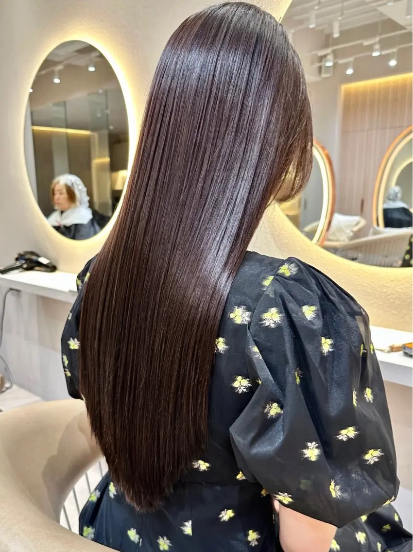 【5月限定30%OFF】似合わせカット＋カラー＋縮毛矯正＋1STEP髪質改善TRの写真