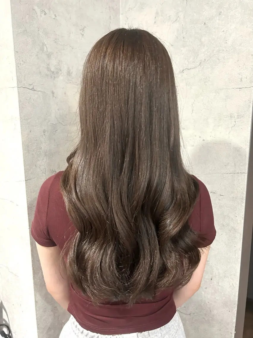 セミロング カラー ブリーチ 透明感カラー ダブルカラー ブリーチなしカラー ヘアカラー パーソナルカラー 診断🍀マリンのヘアスタイル