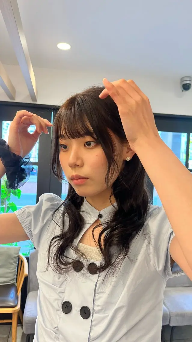 セミロング カラー ヘアカラー haruna🌼 暖色♡透明感カラー♡のヘアスタイル