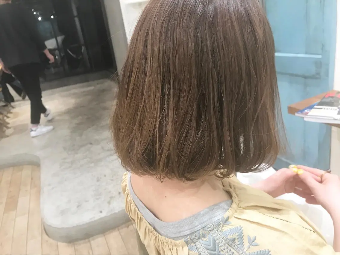 ミディアム カラー オリーブ透明感カラー 表参道/MIKUのヘアスタイル
