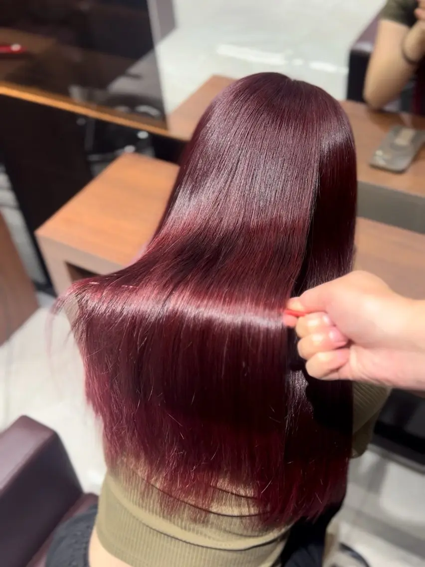 セミロング カラー トリートメント 渋谷ブリーチカラー/ デザインカラー/優希のヘアスタイル