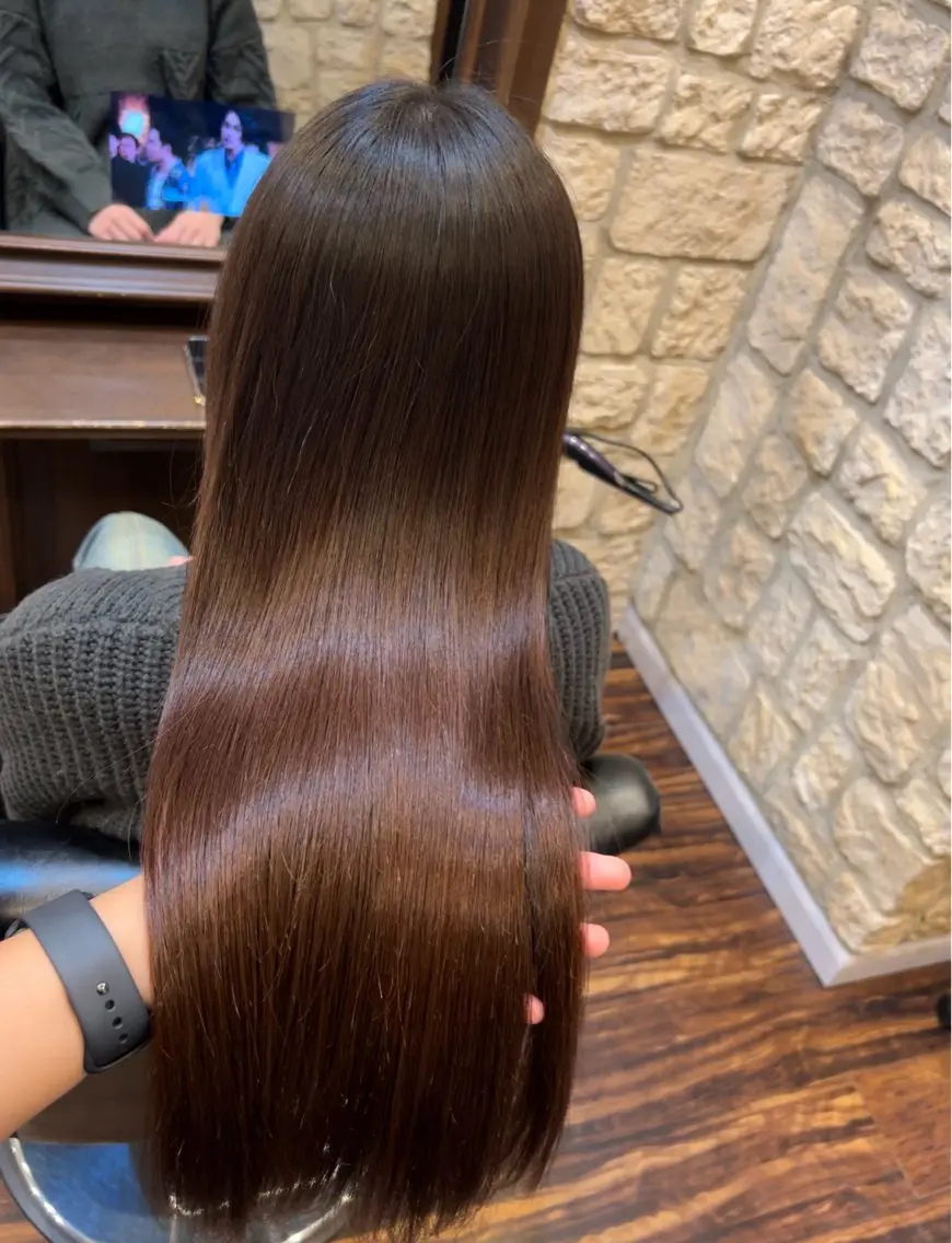 ロング 縮毛矯正 MIKU ♡彡のヘアスタイル