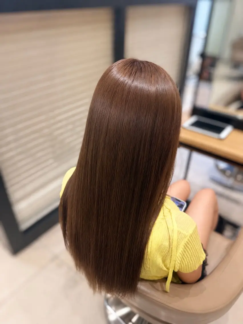 ロング カラー ブリーチ ブラウンカラー 透明感カラー × 海外ヘア🌺 ココノのヘアスタイル