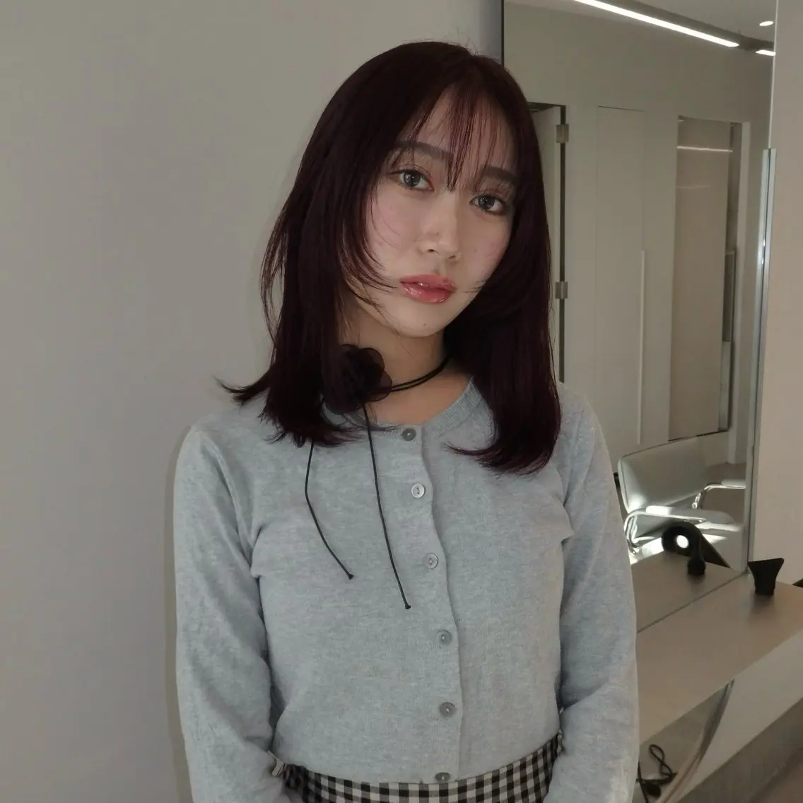 ミディアム ヘアカラー トリートメント 表参道 透明感カラー kanako✧*｡のヘアスタイル