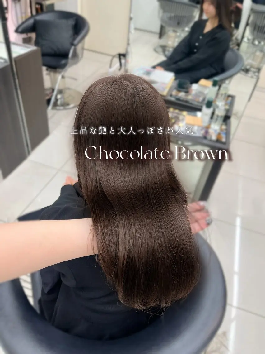 ロング カット ヘアカラー トリートメント レイヤー×艶髪🤎. 𝜗𝜚hitomiのヘアスタイル