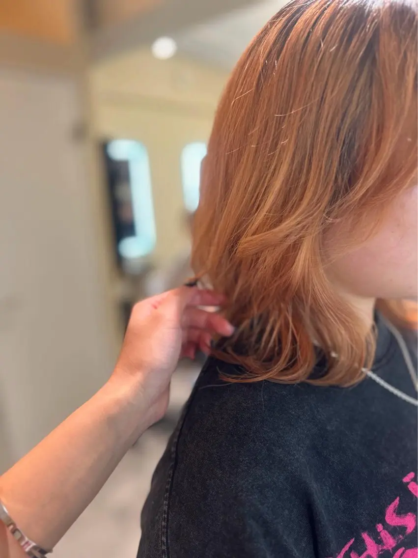 ミディアム カラー カット 多系統似合わせ/ tsuburaのヘアスタイル