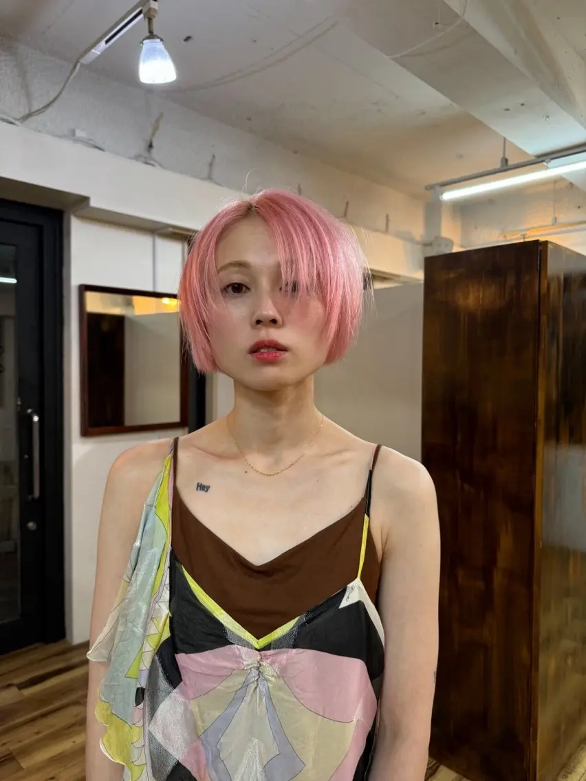 ショート 似合わせカット ヘアカラー ブリーチカラーモデル 募集中/ リョウスケのヘアスタイル