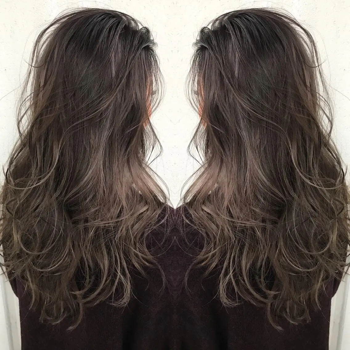 ロング カラー ヘアアレンジ ネイル ハイライトカラー 外国人風カラー ハイライト 井坂 弘人のヘアスタイル