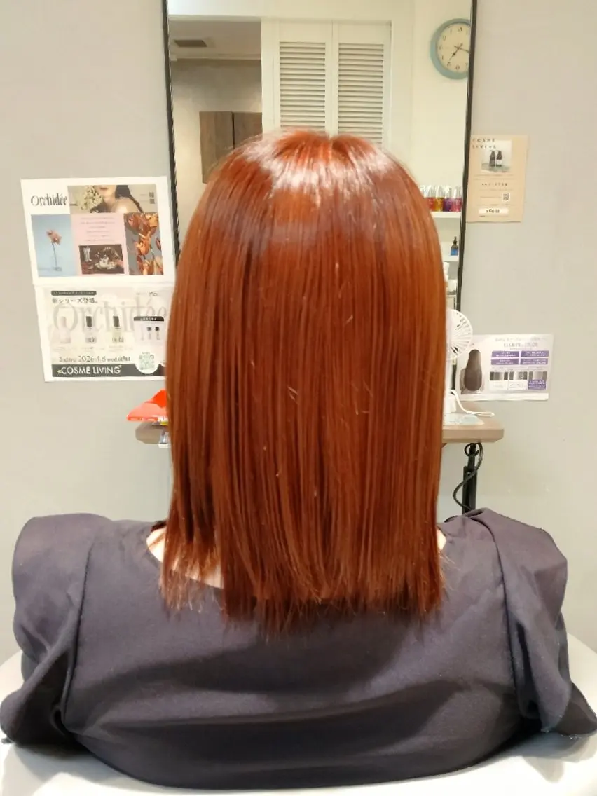 カラー ヘアカラー トリートメント 清水 香麟のヘアスタイル