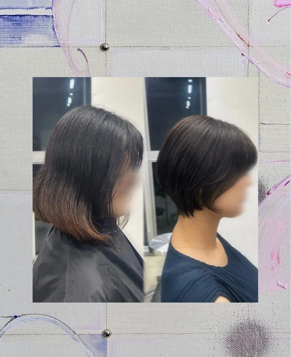 ショート ショートヘア カット ヘアカラー 🐈‍⬛ 桐弓🐾⭐︎のヘアスタイル