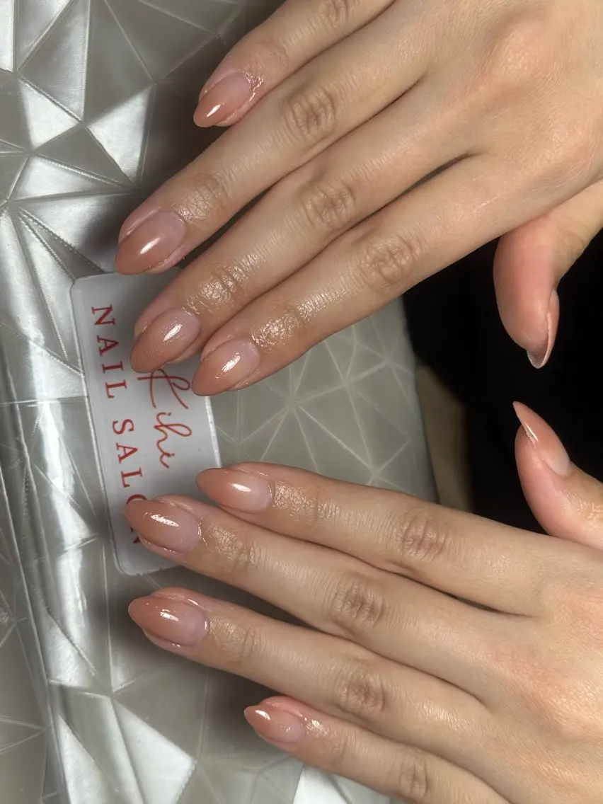 ネイル ハンドネイル ユリ🎀長さだし/ パラジェル/持ち込みのネイルデザイン