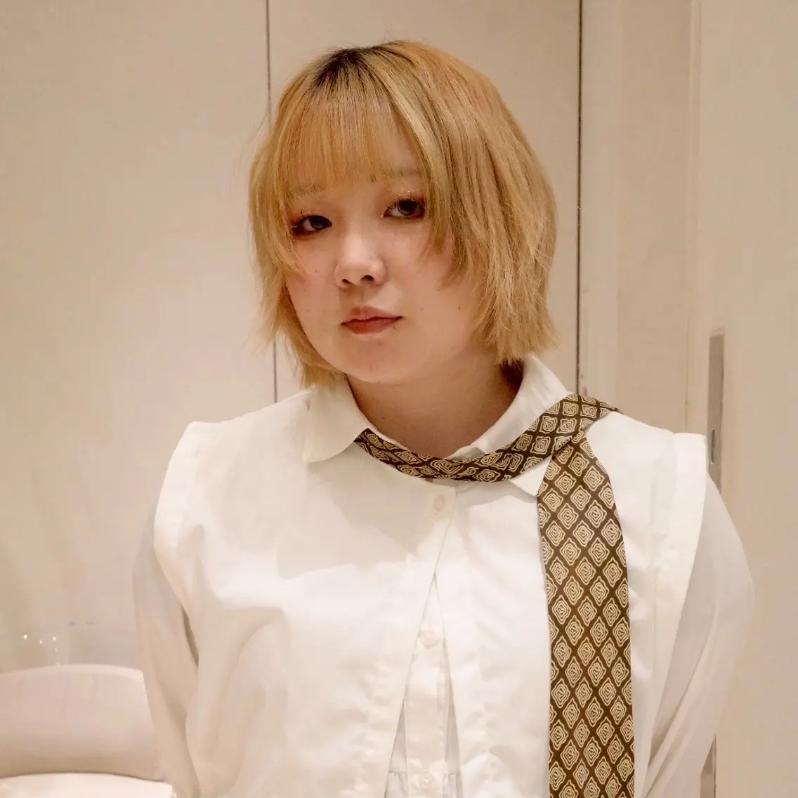 ショート カラー ボブレイヤー ボブ 顔まわりレイヤー 韓国風ヘア レイヤーカット ボブ/ハッシュボブ 【渋谷】コウのヘアスタイル