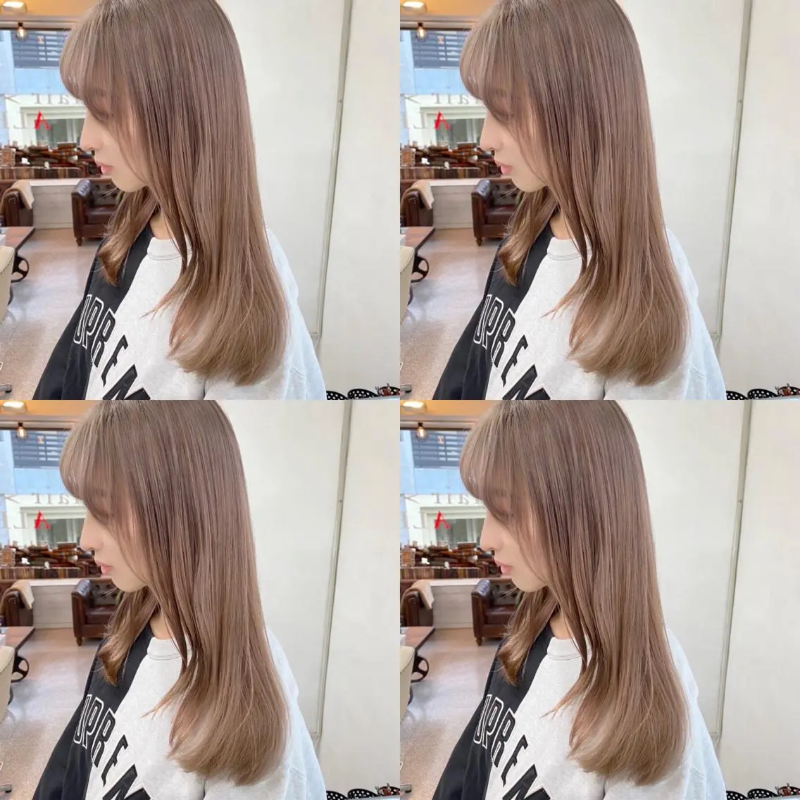 ミディアム カラー カット ヘアカラー トリートメント レイヤーウルフ エクステ磯部のヘアスタイル