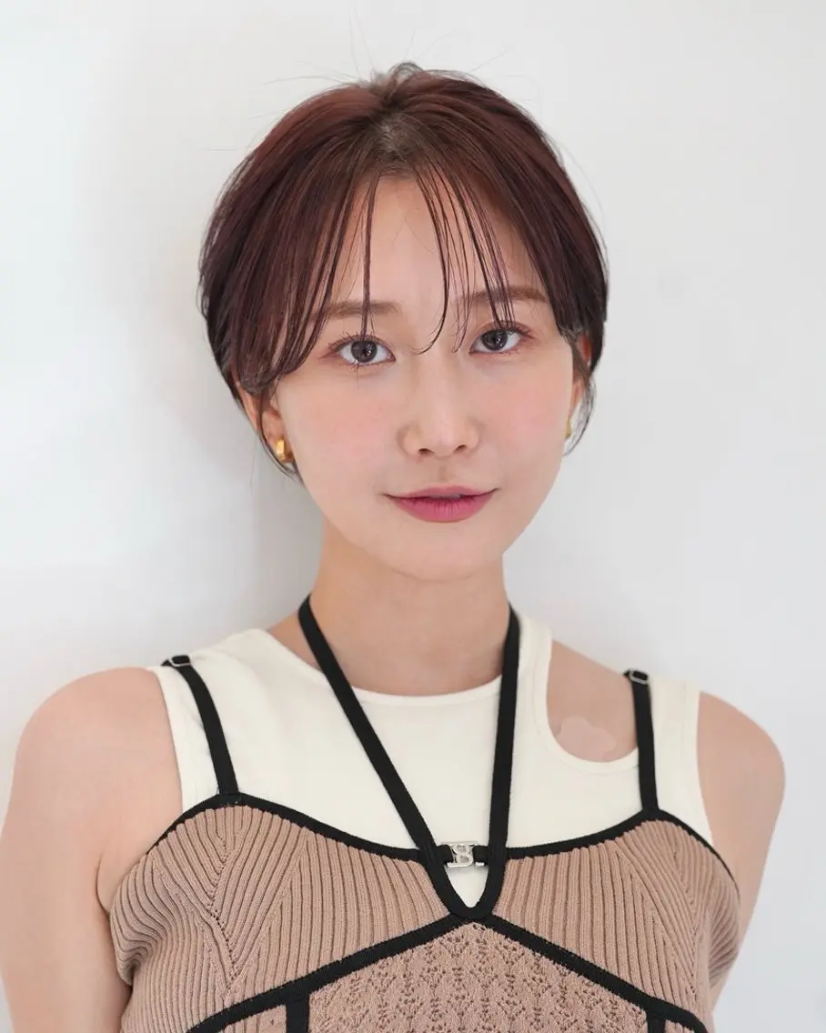 ショート カラー ショートボブ 丸みショート ボブ 似合わせカット ショートヘア カット ヘアカラー トリートメント ショート/ボブ/パー マ原宿🪷Akinaのヘアスタイル