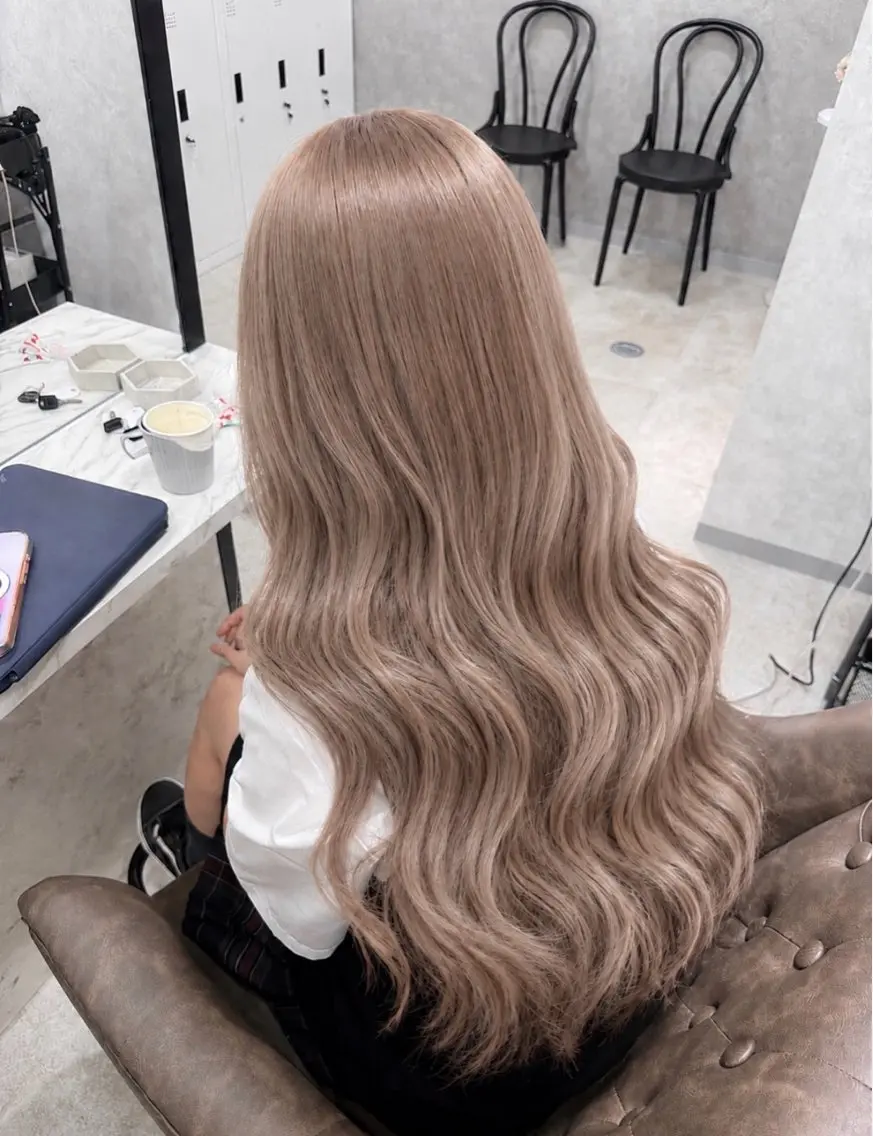 ロング カラー 色落ちまで盛れる 💟まなみのヘアスタイル