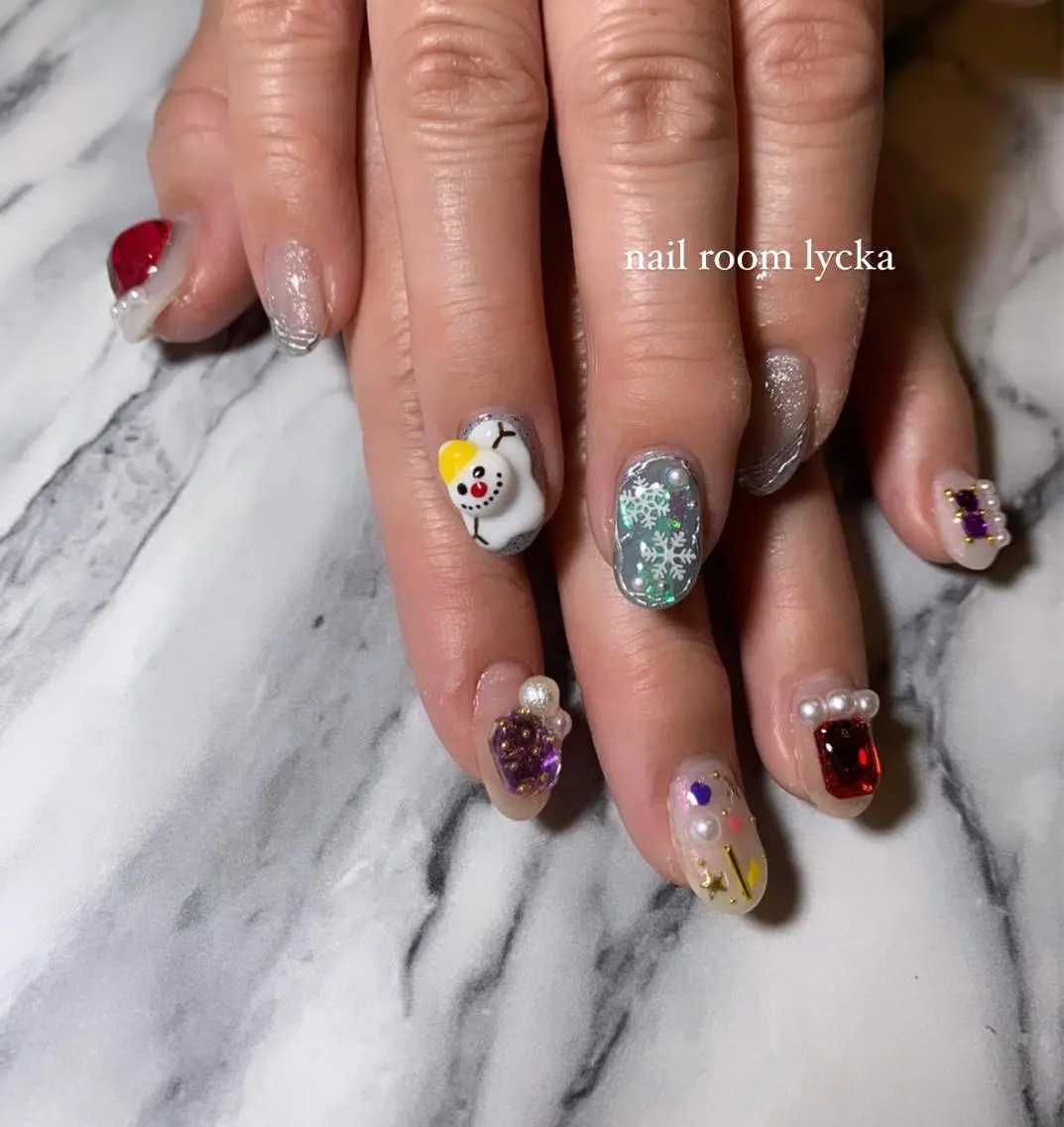 ネイル ネイルルームリッカ 𝐦𝐚𝐲𝐮のネイルデザイン