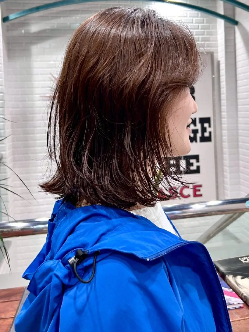 ミディアム カラー 長谷川 佳吾のヘアスタイル
