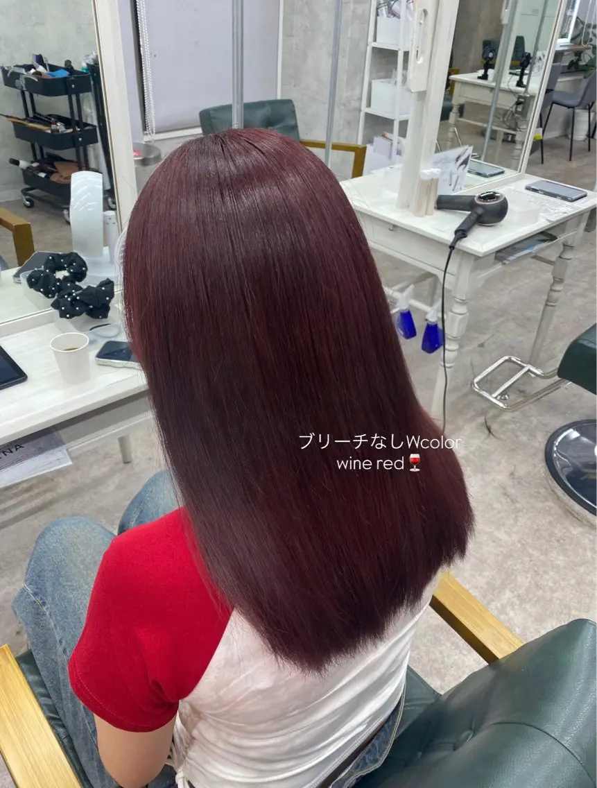 セミロング カラー ヘアカラー limitみづき🌙 レイヤーカットのヘアスタイル