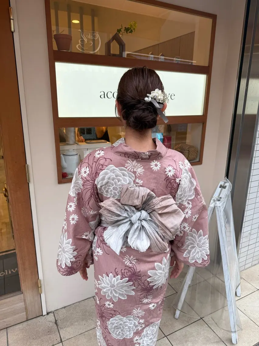 ヘアアレンジ 浴衣 メンズパーマ募集中 /minoriのヘアスタイル