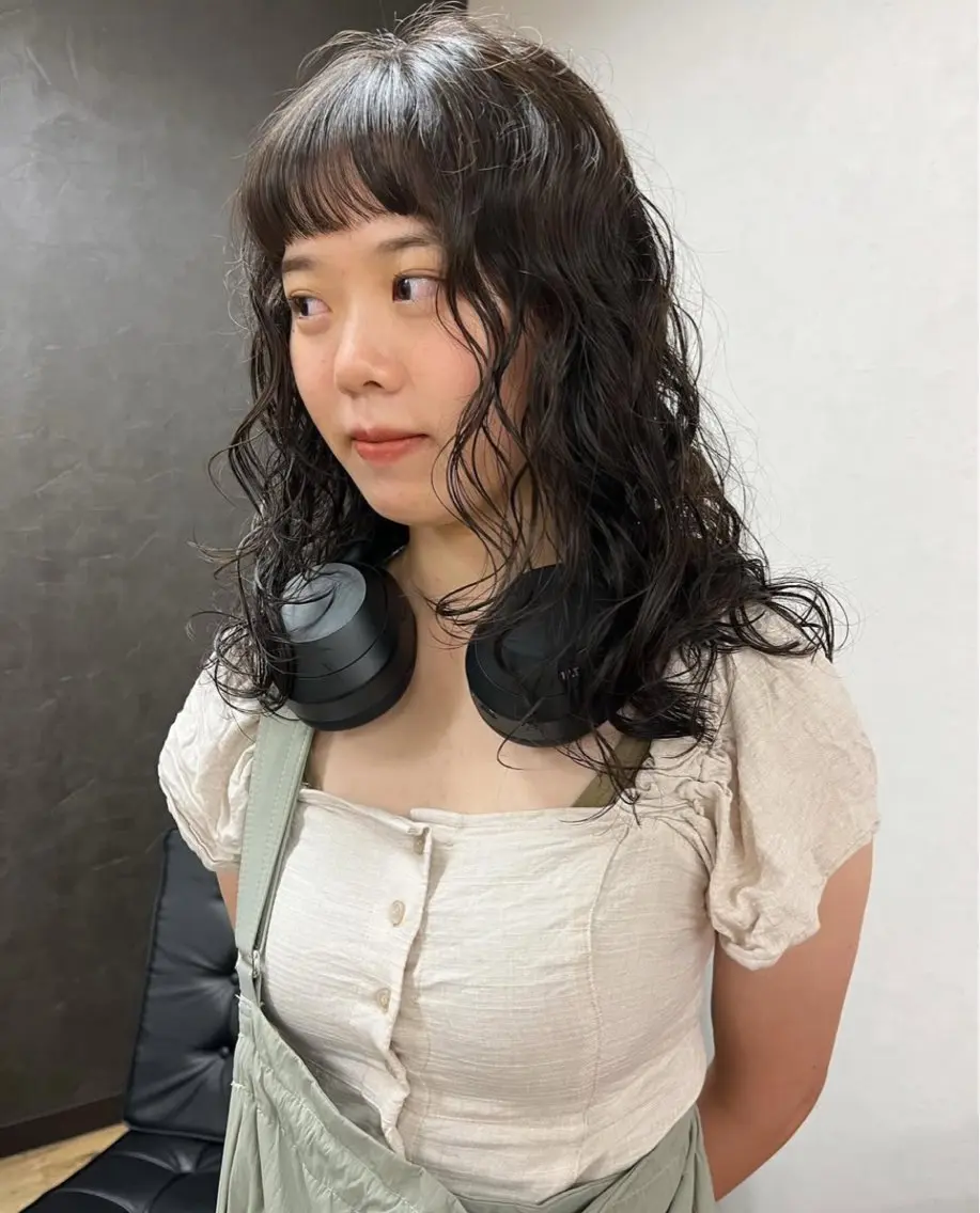 ロング パーマ nono/パーマ /顔まわりカット🐈のヘアスタイル