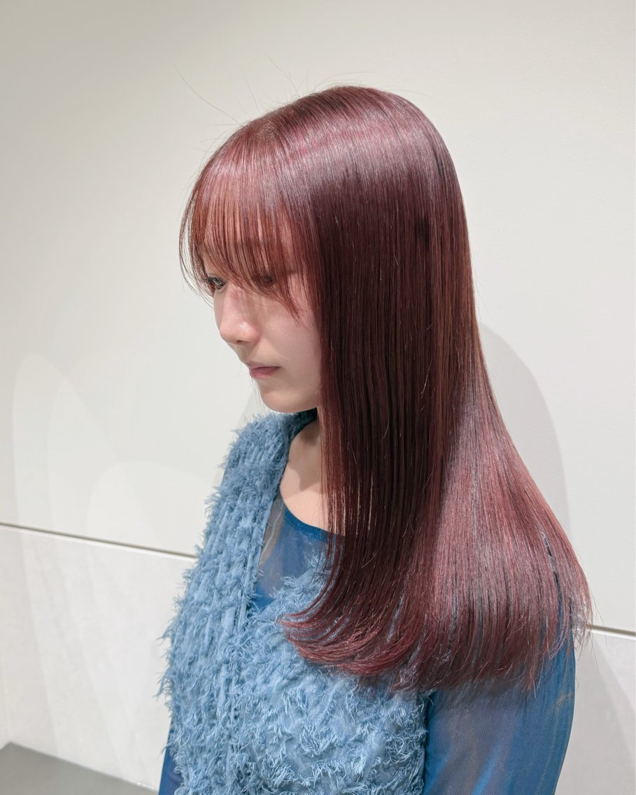 ロング カラー パーマ 透明感カラー 縮毛矯正 ストレートパーマ カット ヘアカラー 縮毛矯正 トリートメント MIHO |縮毛矯正 |透明感カラーのヘアスタイル