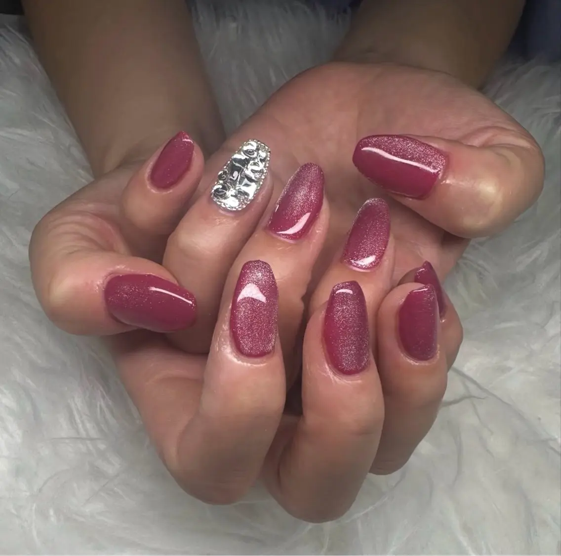 ネイル マグネットネイル 持ち込み ハンドネイル Nail salon M.のネイルデザイン