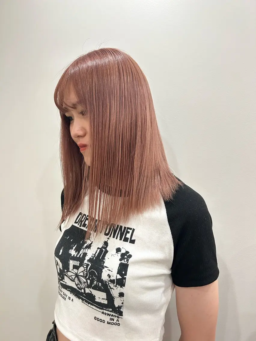 ミディアム ヘアカラー hair&eye🎀 /momoKaのヘアスタイル