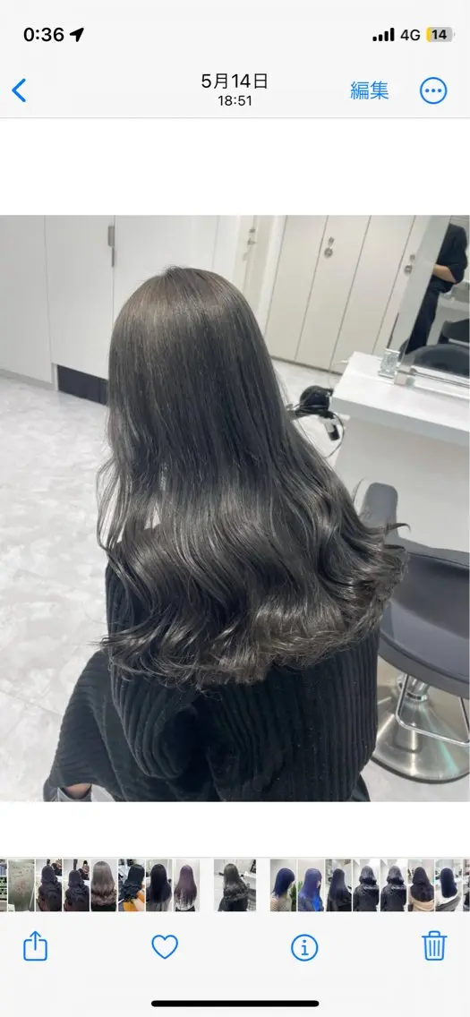 ロング カラー ヘアカラー 佐藤 笑瑠のヘアスタイル