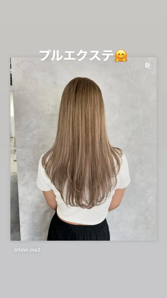 ロング プルエクステ ボブ エクステ ロング ヘアカラー エクステ プルエクステ 代表のヘアスタイル