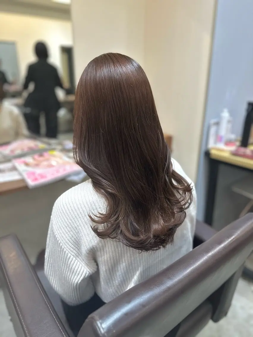 ロング カラー パーマ カット パーマ トリートメント 平日オススメ✨ コスパ&タイパ✨山下のヘアスタイル