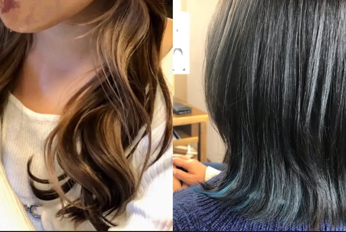 ロング カラー ブリーチ イヤリングカラー カット ヘアカラー トリートメント 森川 美保のヘアスタイル