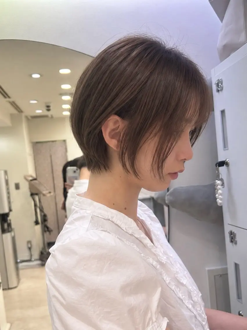 ショート 韓国ヘア🇰🇷／ 艶カラー鈴木萌愛🩶のヘアスタイル