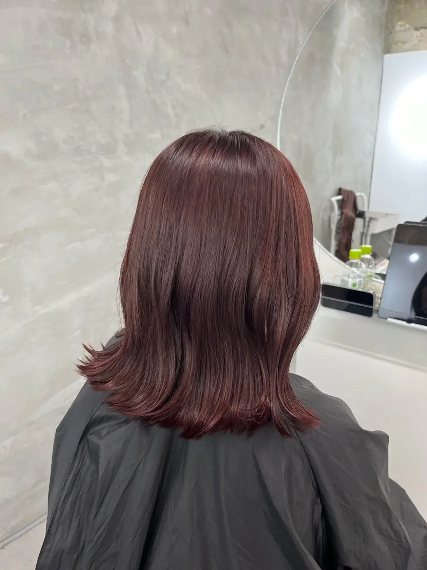セミロング カラー ダブルカラー ヘアカラー トリートメント yuuna ✮ door whiteのヘアスタイル