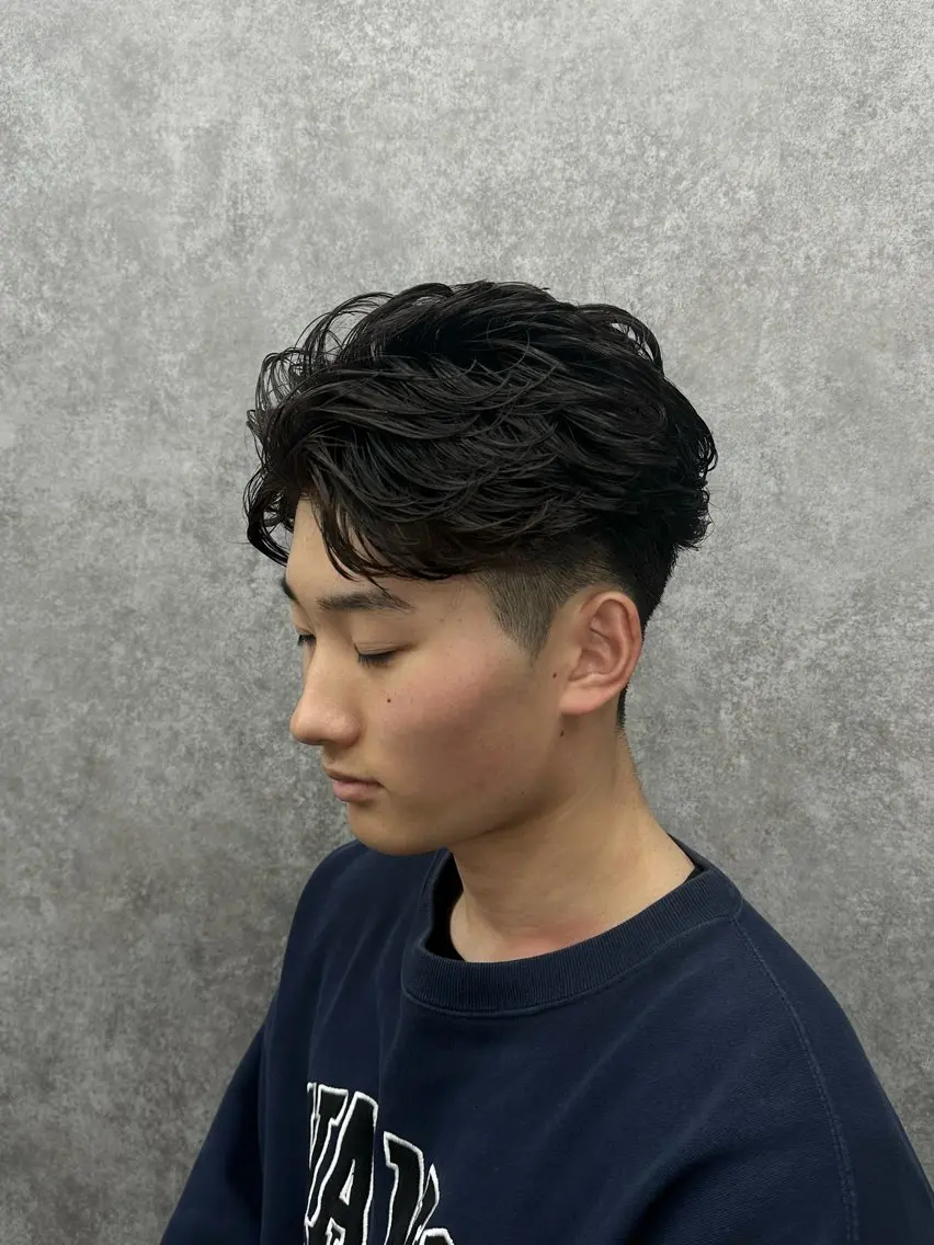 ショート パーマ カット パーマ ヘアセット 🔥フェザーパーマ 特化🔥勇斗のヘアスタイル