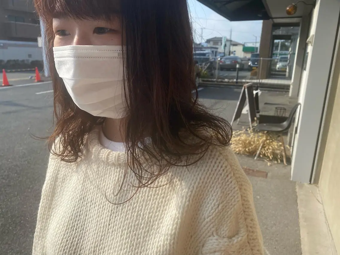 ミディアム パーマ ミディアムパーマ 柔らかカラー🥛 mayucoのヘアスタイル