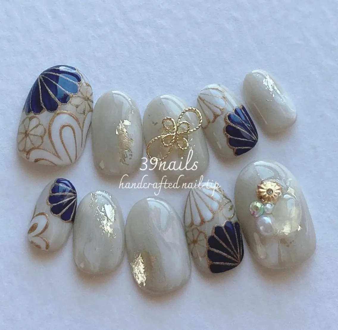 ネイル アートネイル 成人式 ジェルネイル パラジェル シンプルネイル ハンドネイル 39-nails EharaMikuのネイルデザイン