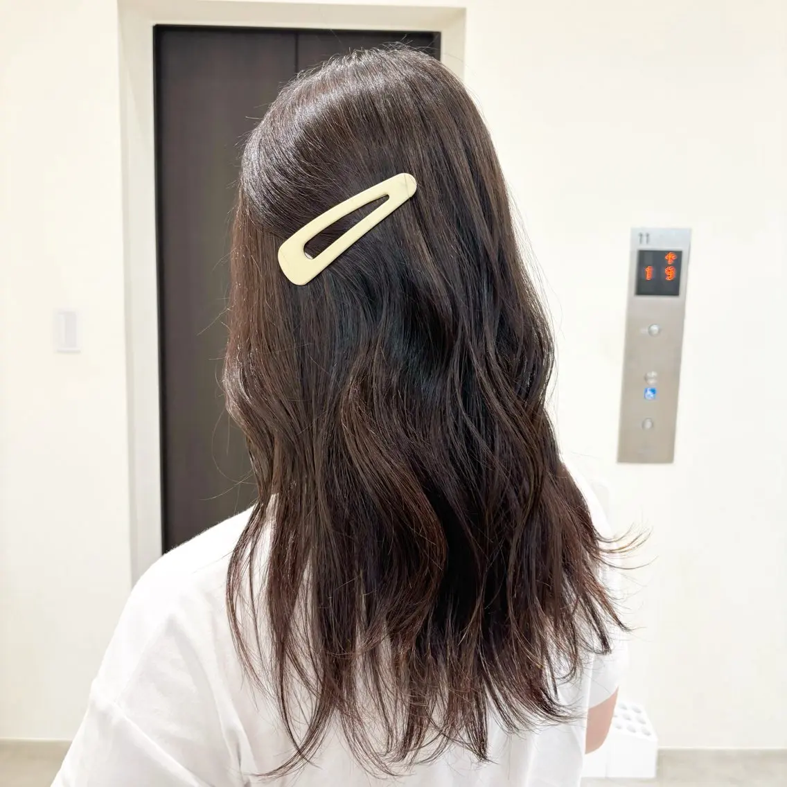 セミロング 結べるレイヤーカット /カラー/あさかのヘアスタイル