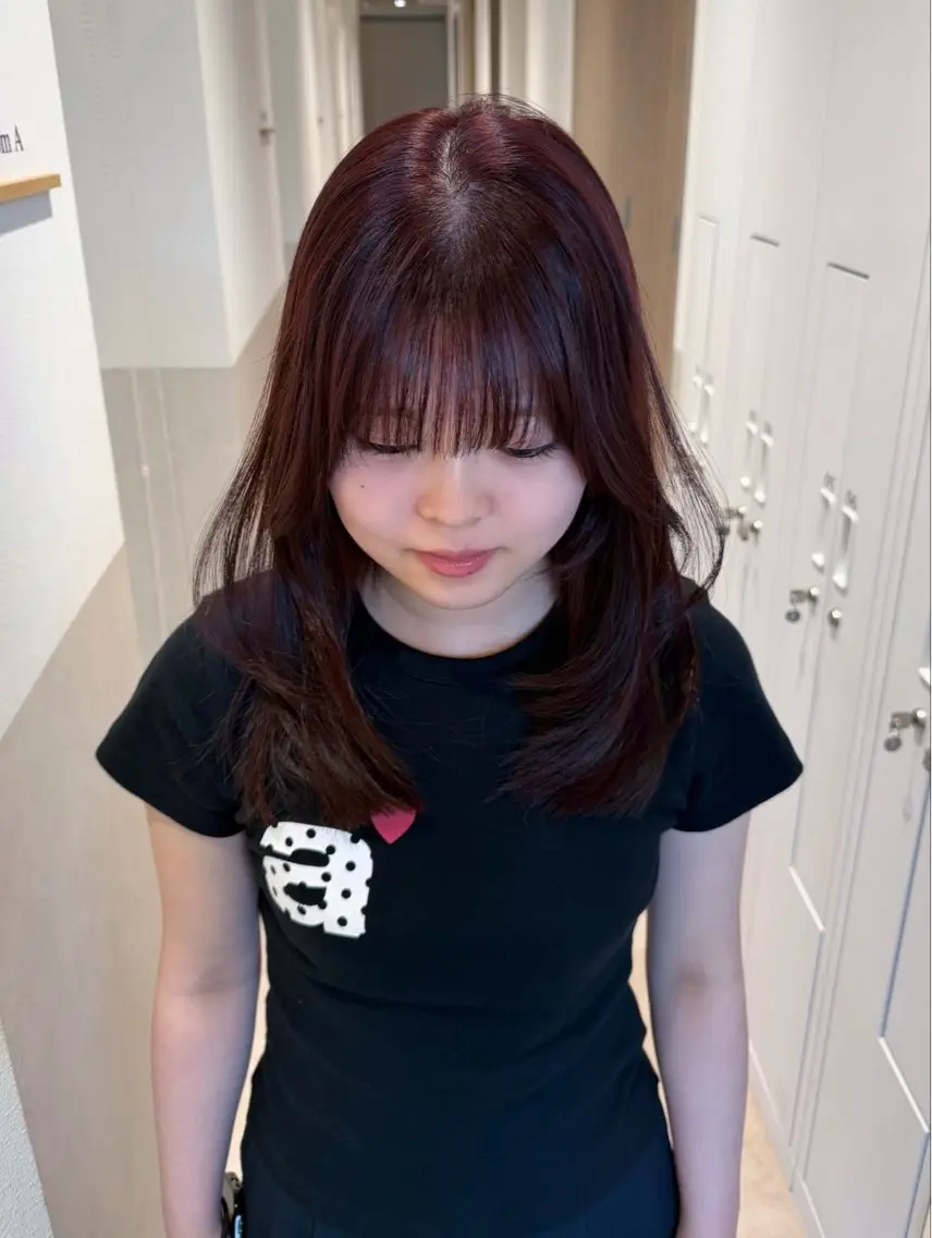 セミロング カラー カット ヘアカラー トリートメント SALOWIN本山店 naoのヘアスタイル